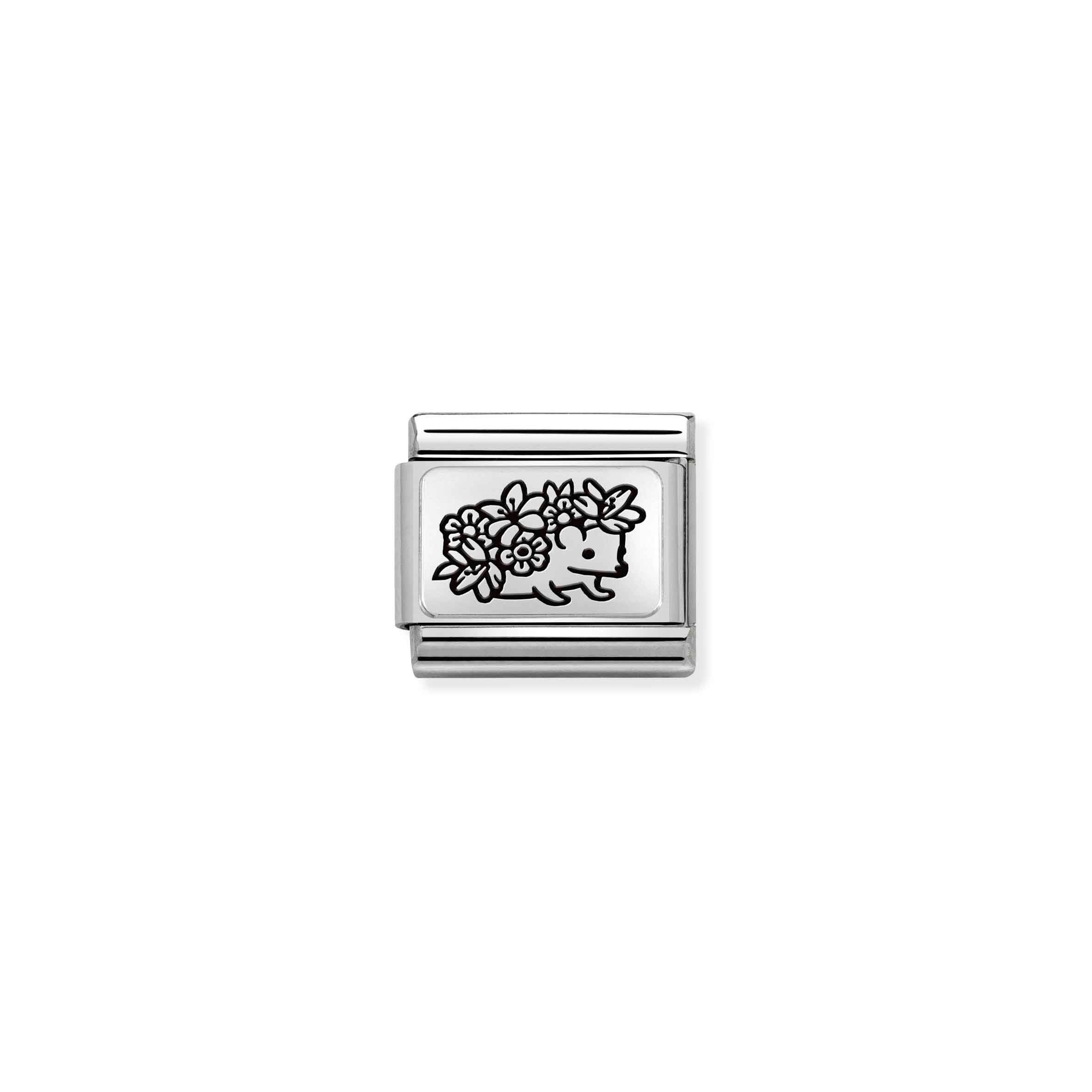 Charm, Composable Link, Hedgehog with flowers