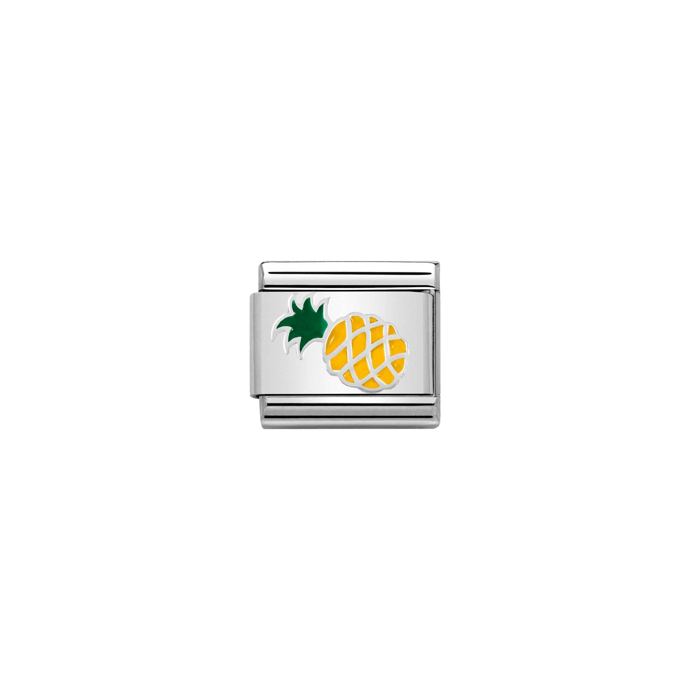 Composable Classic Pineapple Link in coloured Enamel