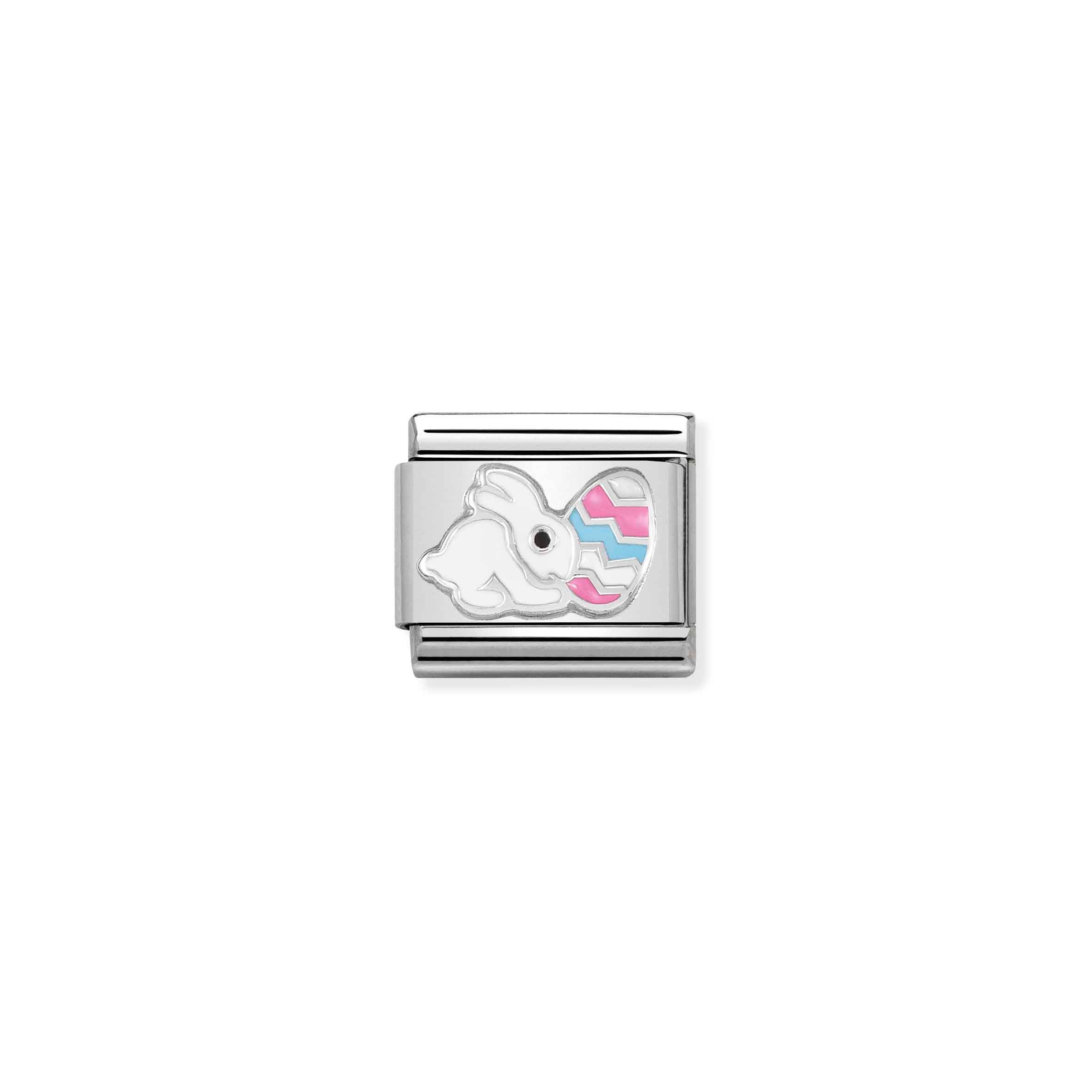 Charm, Composable Link, white Easter Rabbit