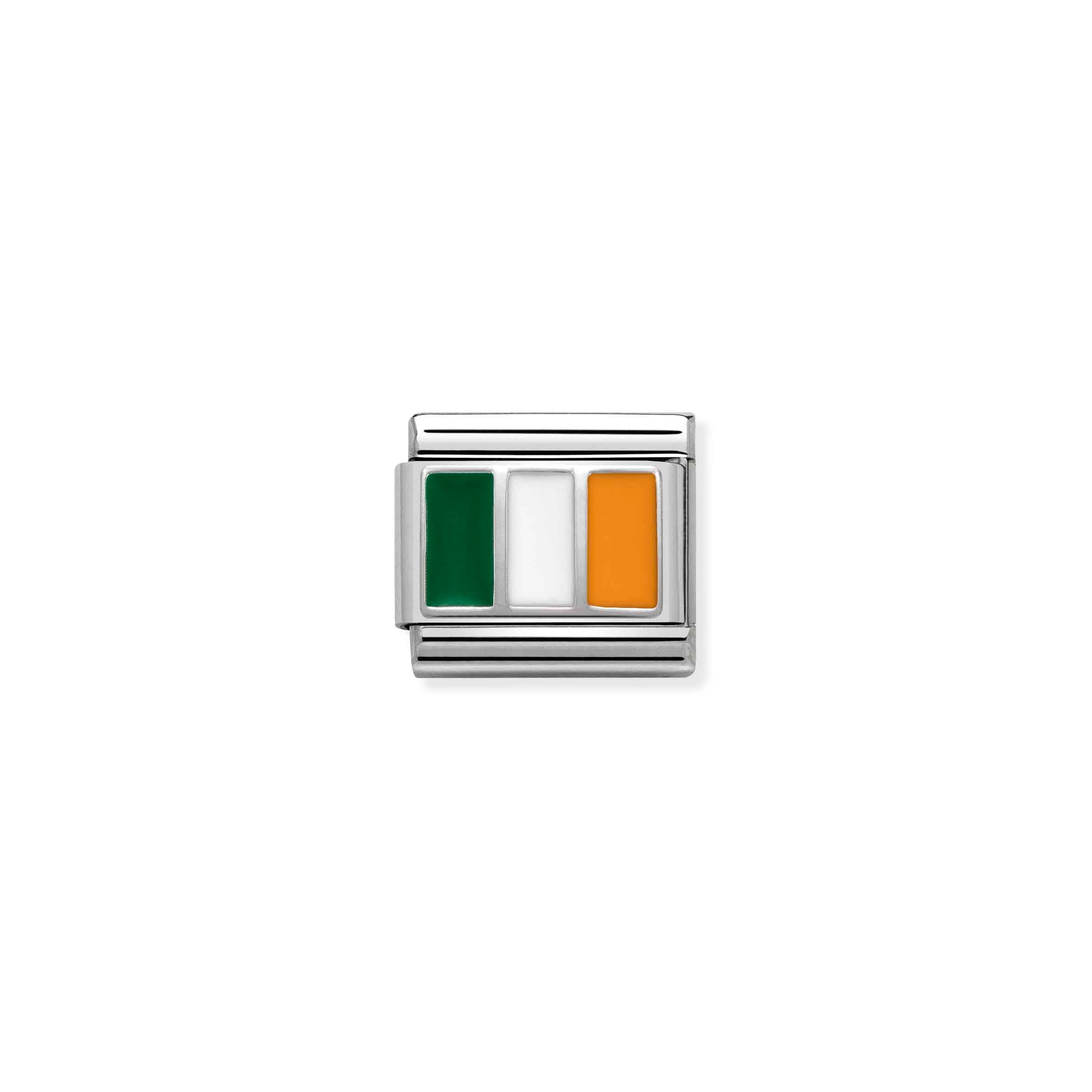 Charm, Composable Link, Ireland with Enamel