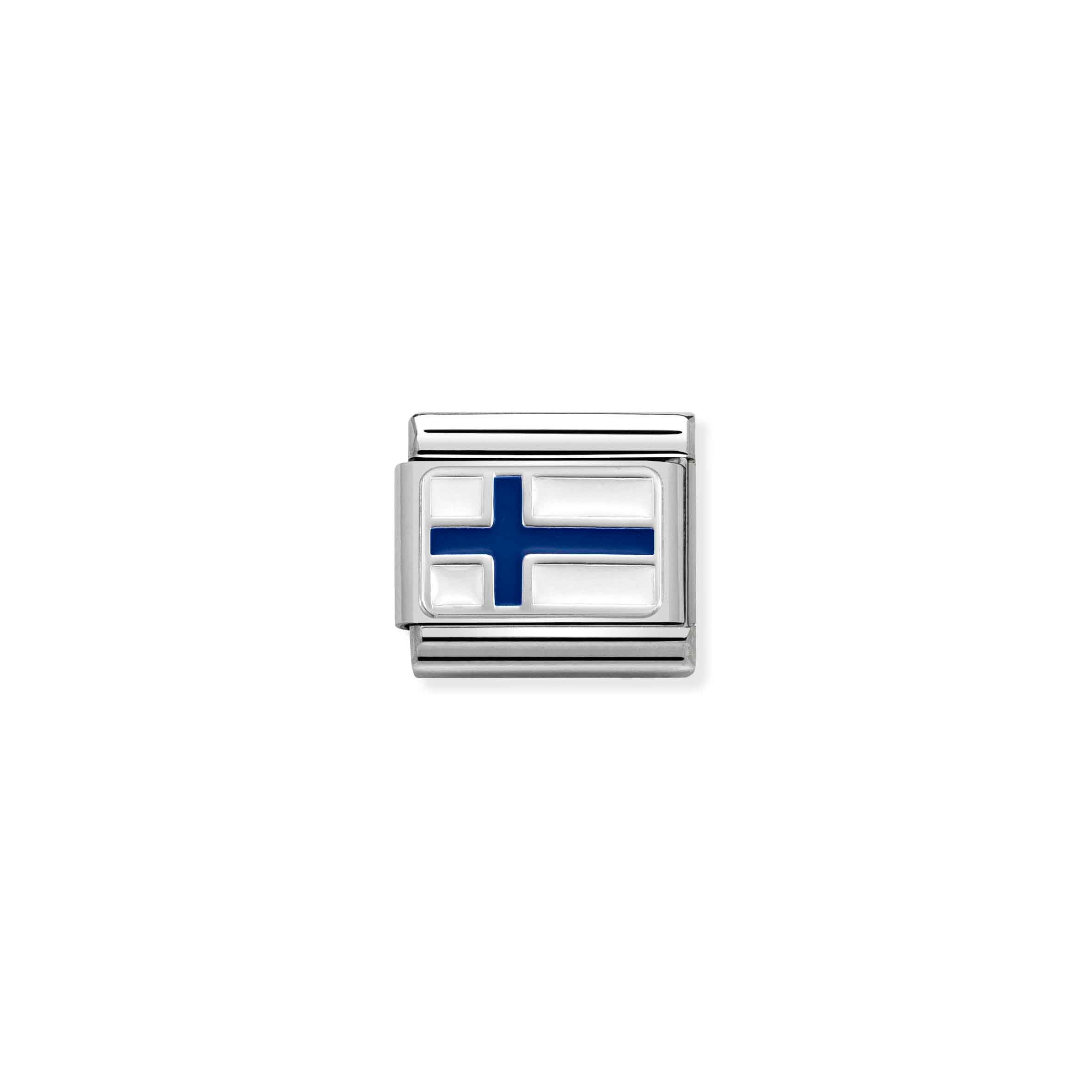 Charm, Composable Link, Finland with Enamel