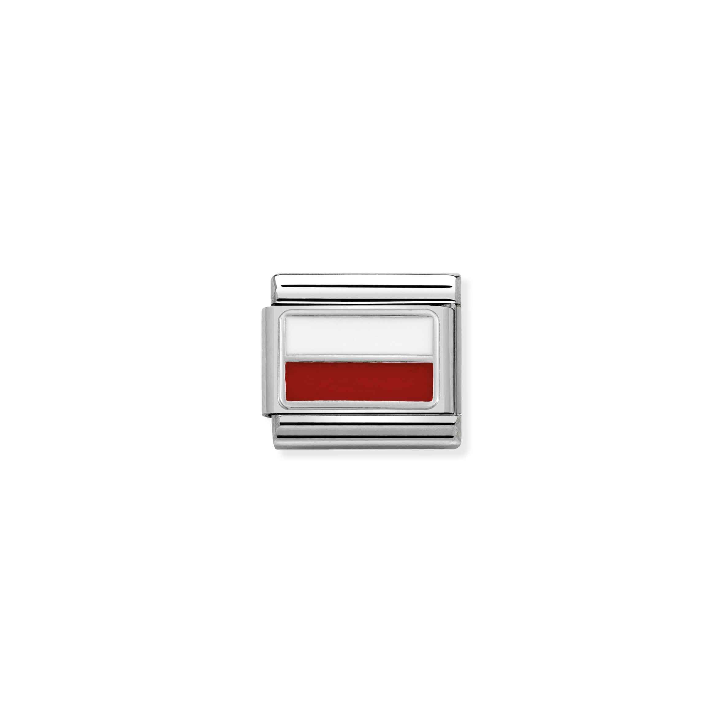 Charm, Composable Link, Poland with Enamel