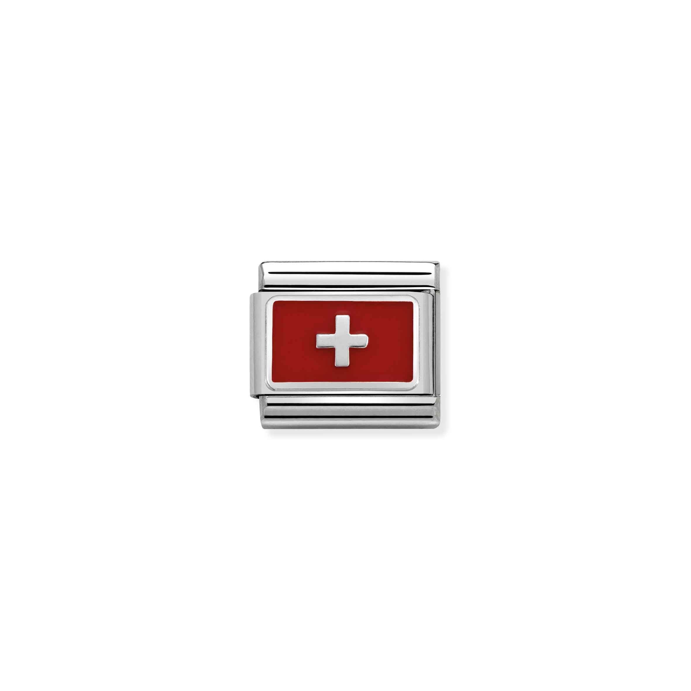 Charm, Composable Link, Switzerland with Enamel
