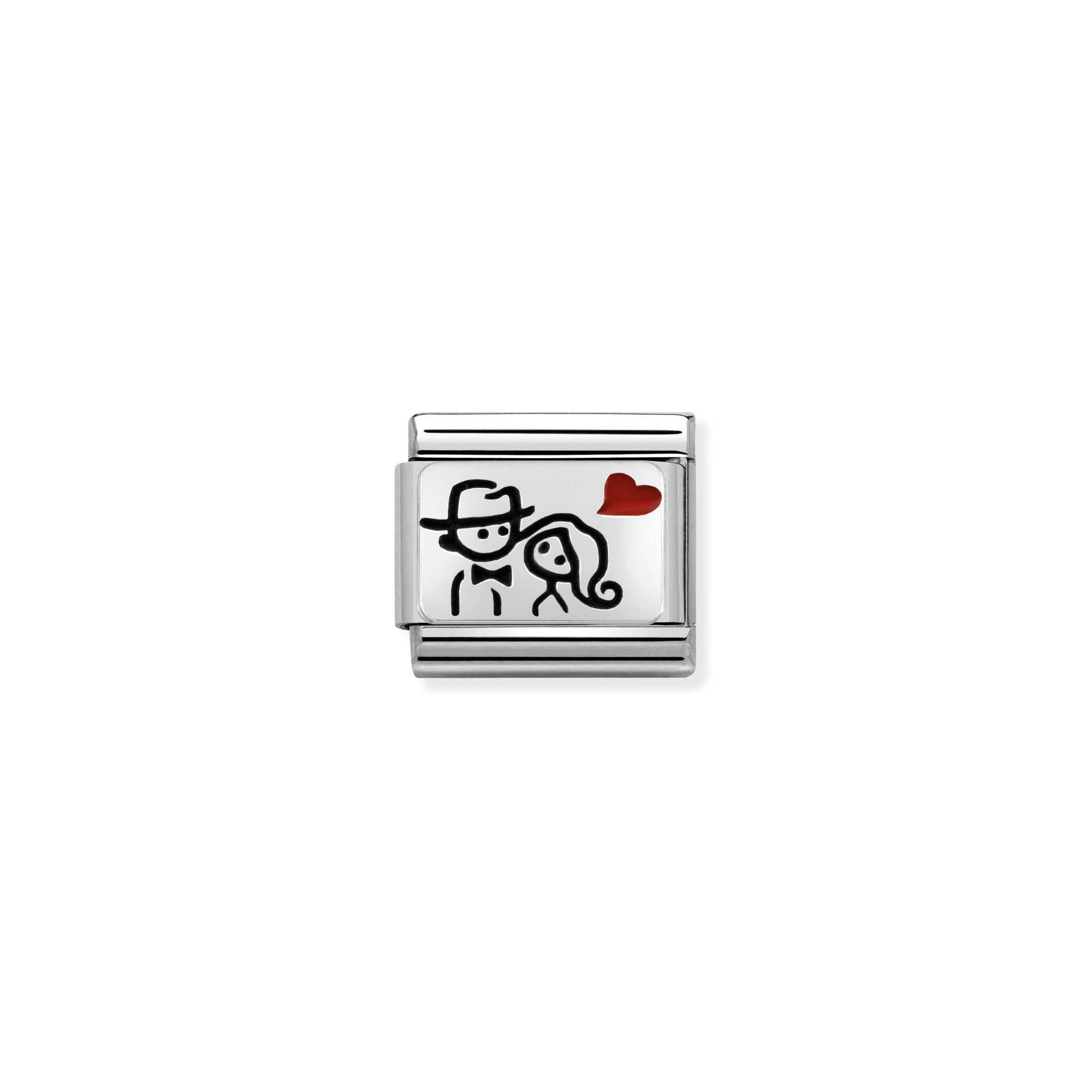 Charm, Composable Link, Couple with Heart