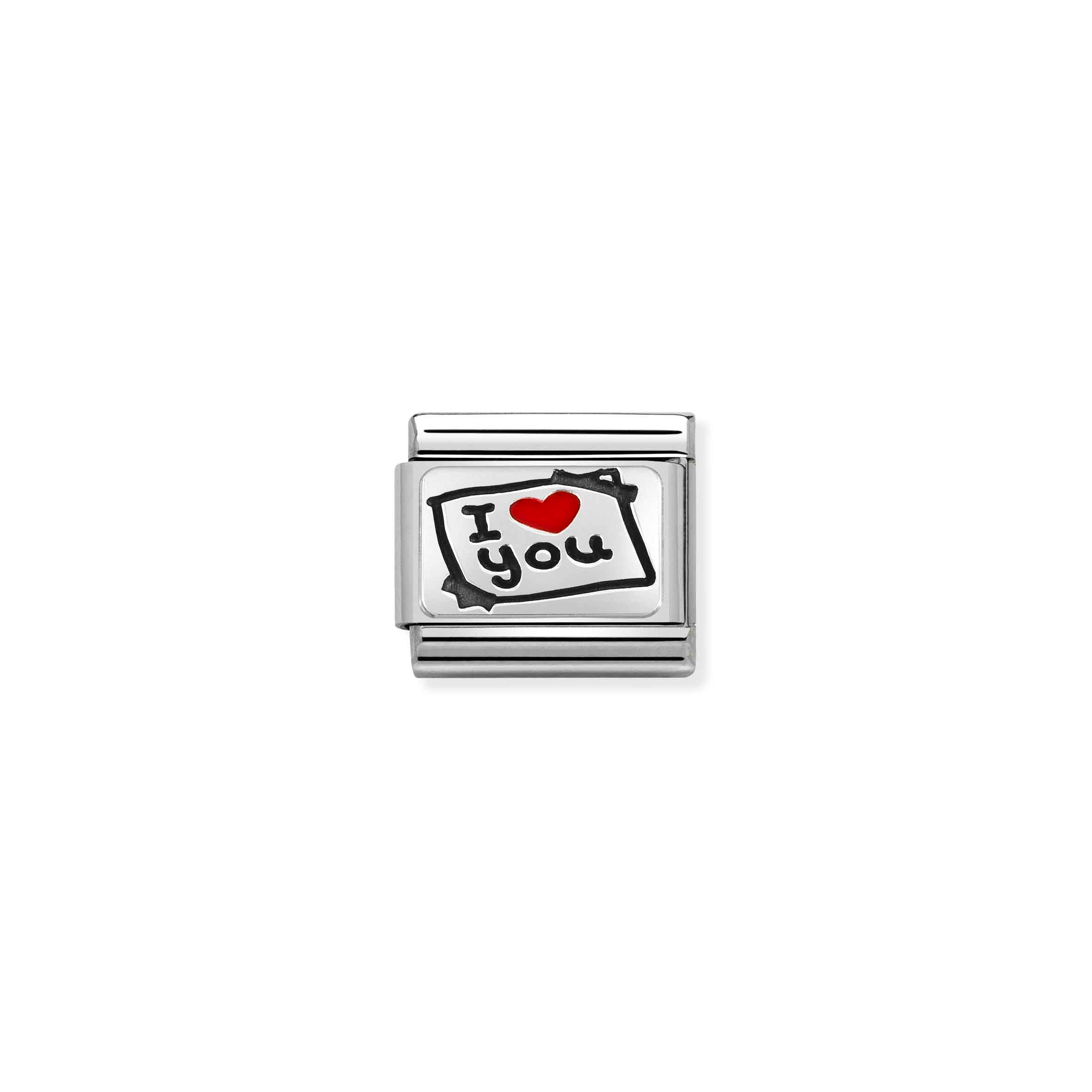 Charm, Composable Link, Post-It I LOVE YOU, Red Heart