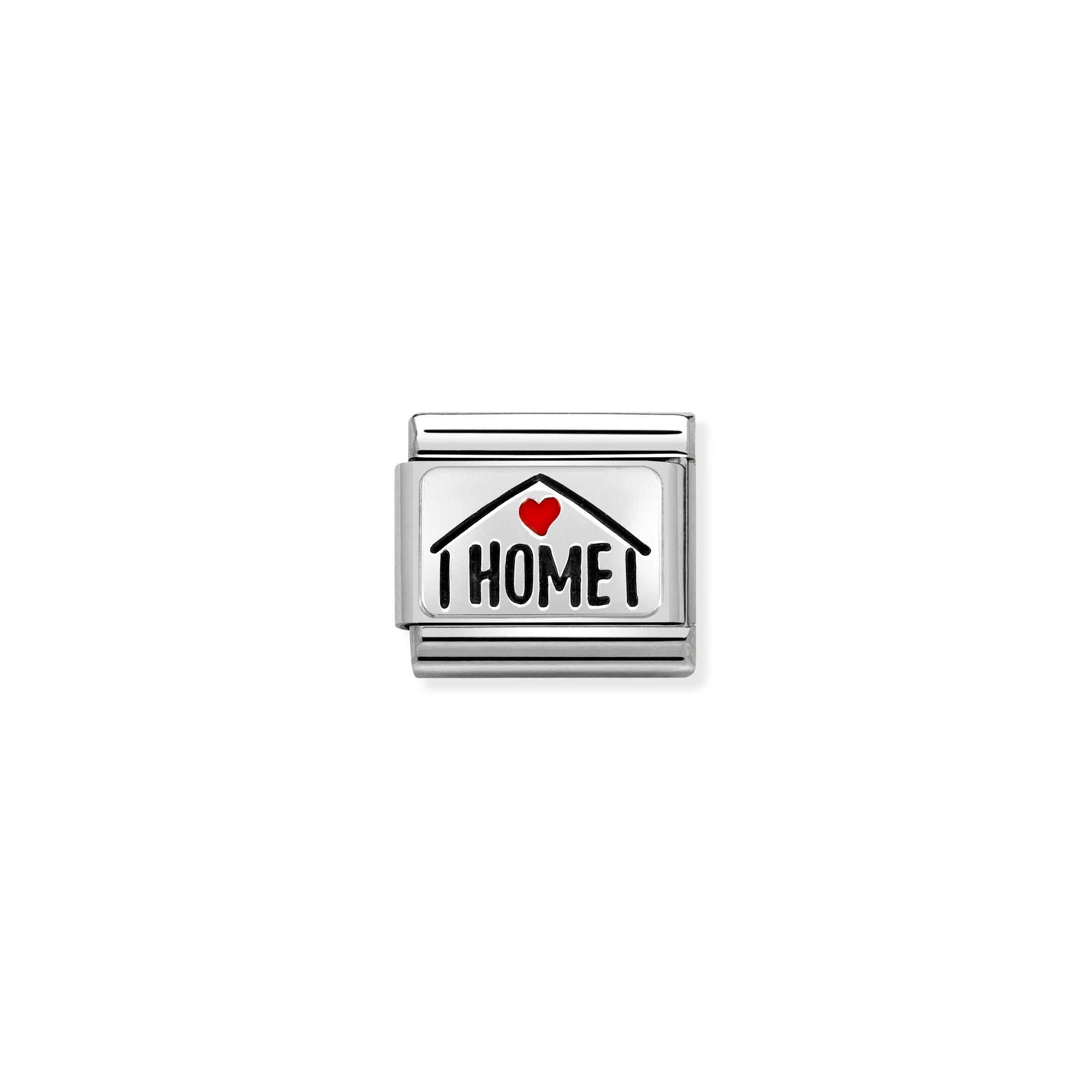 Charm, Composable Link, HOME with Red Heart