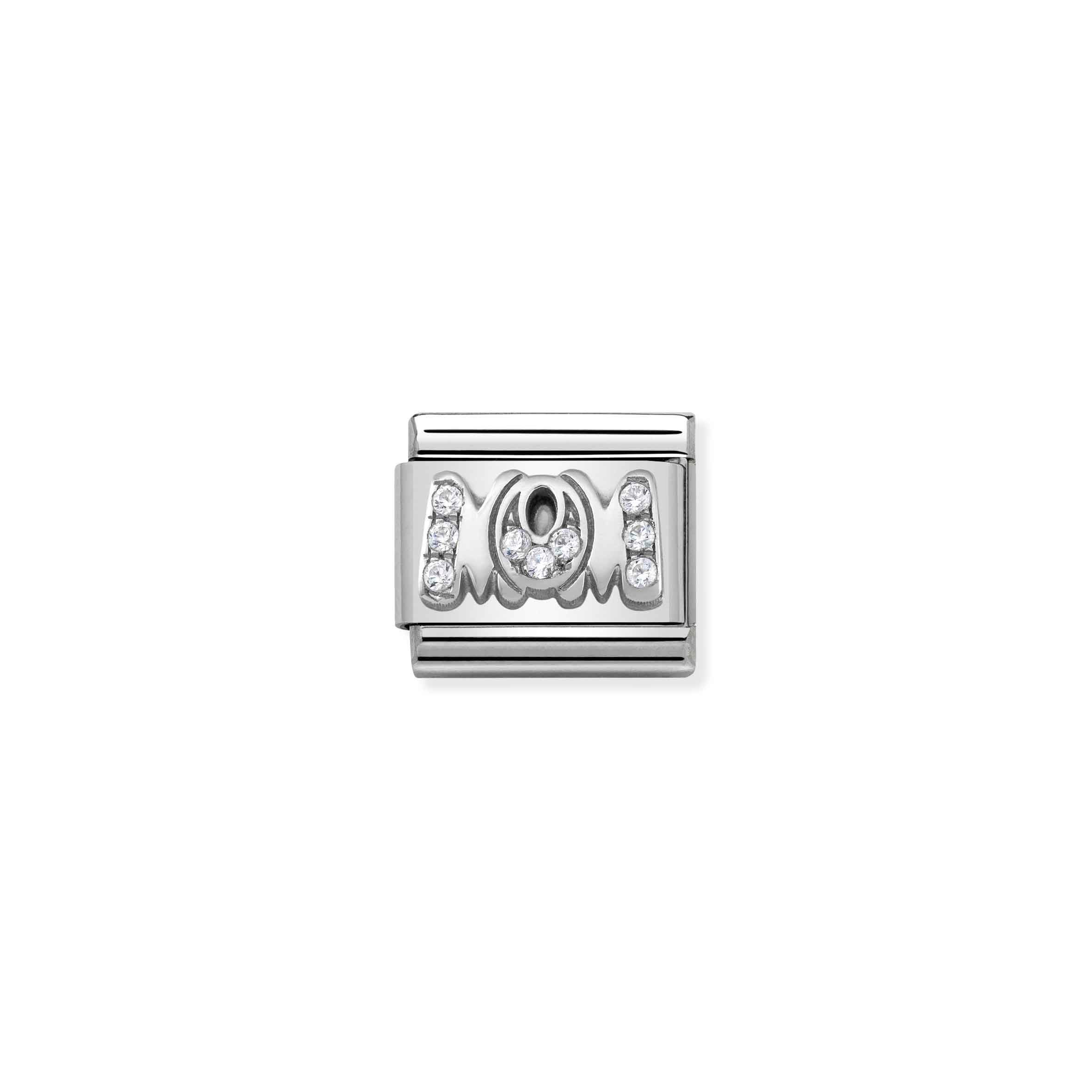 Charm, Composable Link, Mom with Stones