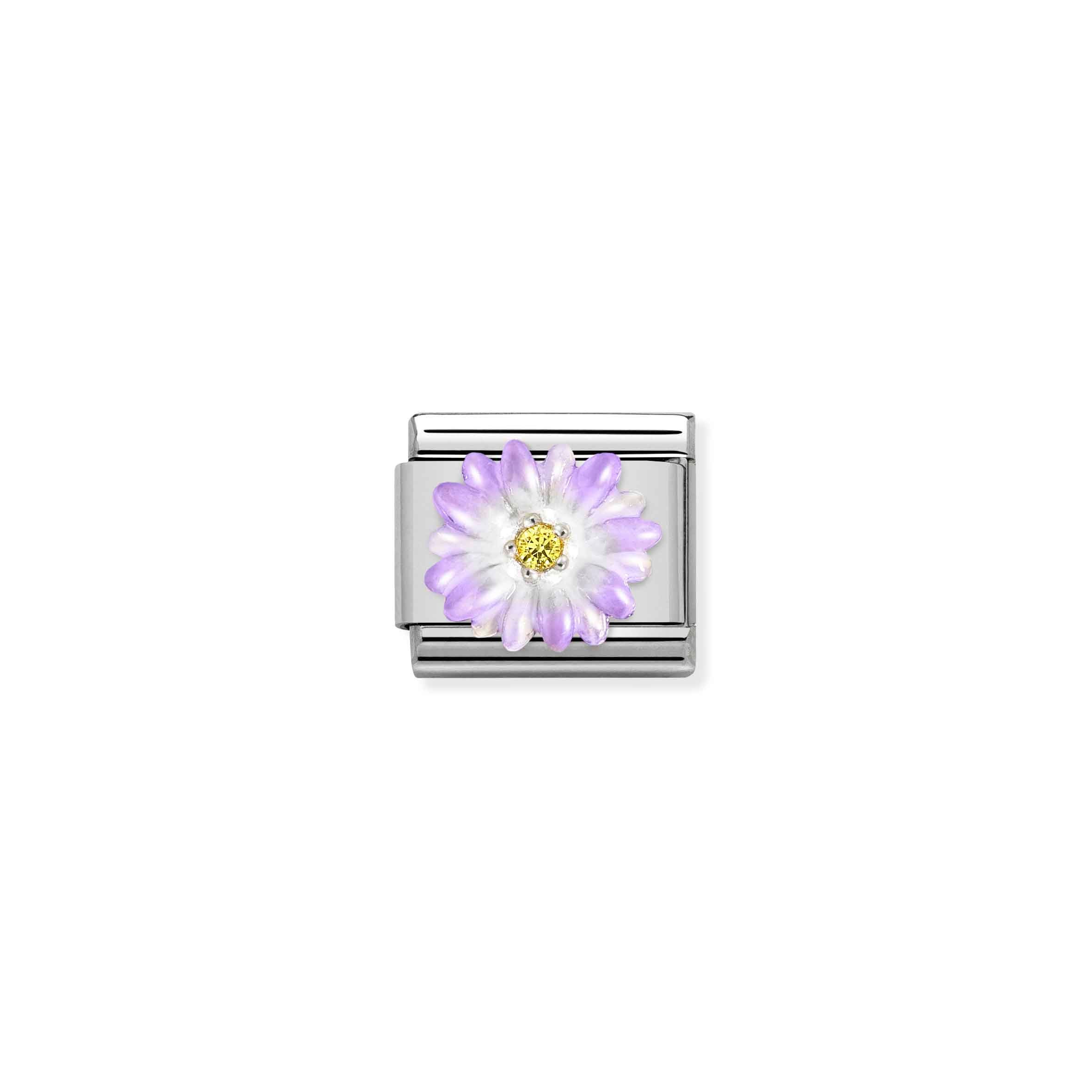 Charm, Composable Link, Violet Flower