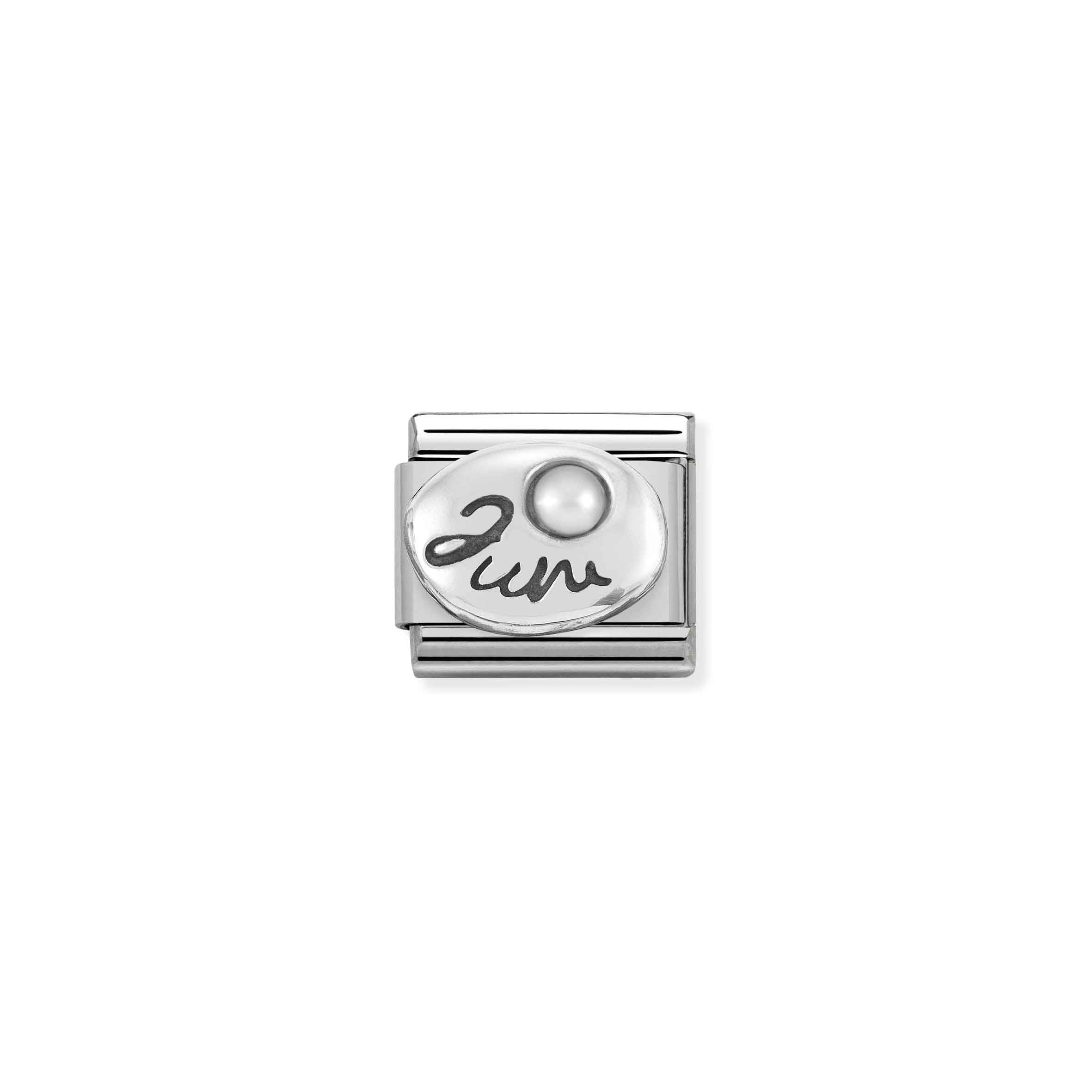Charm, Composable Link, June in Silver