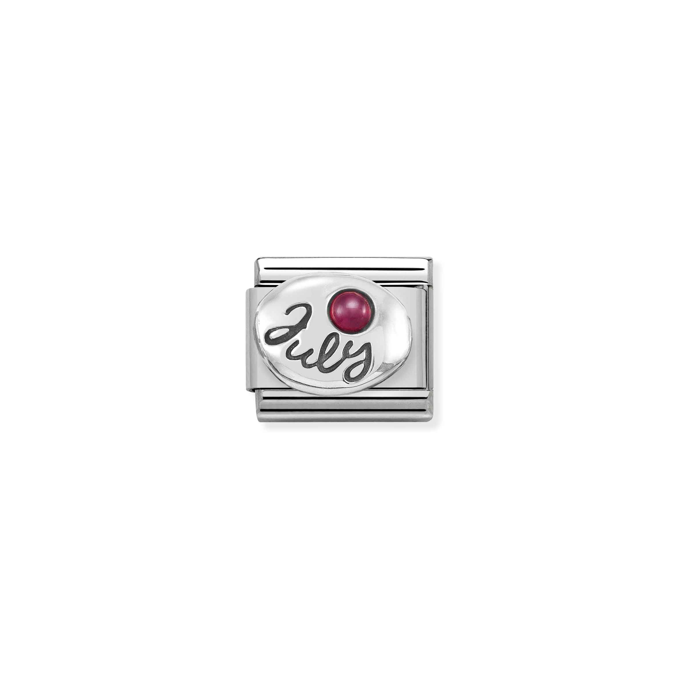 Charm, Composable Link, July in Silver