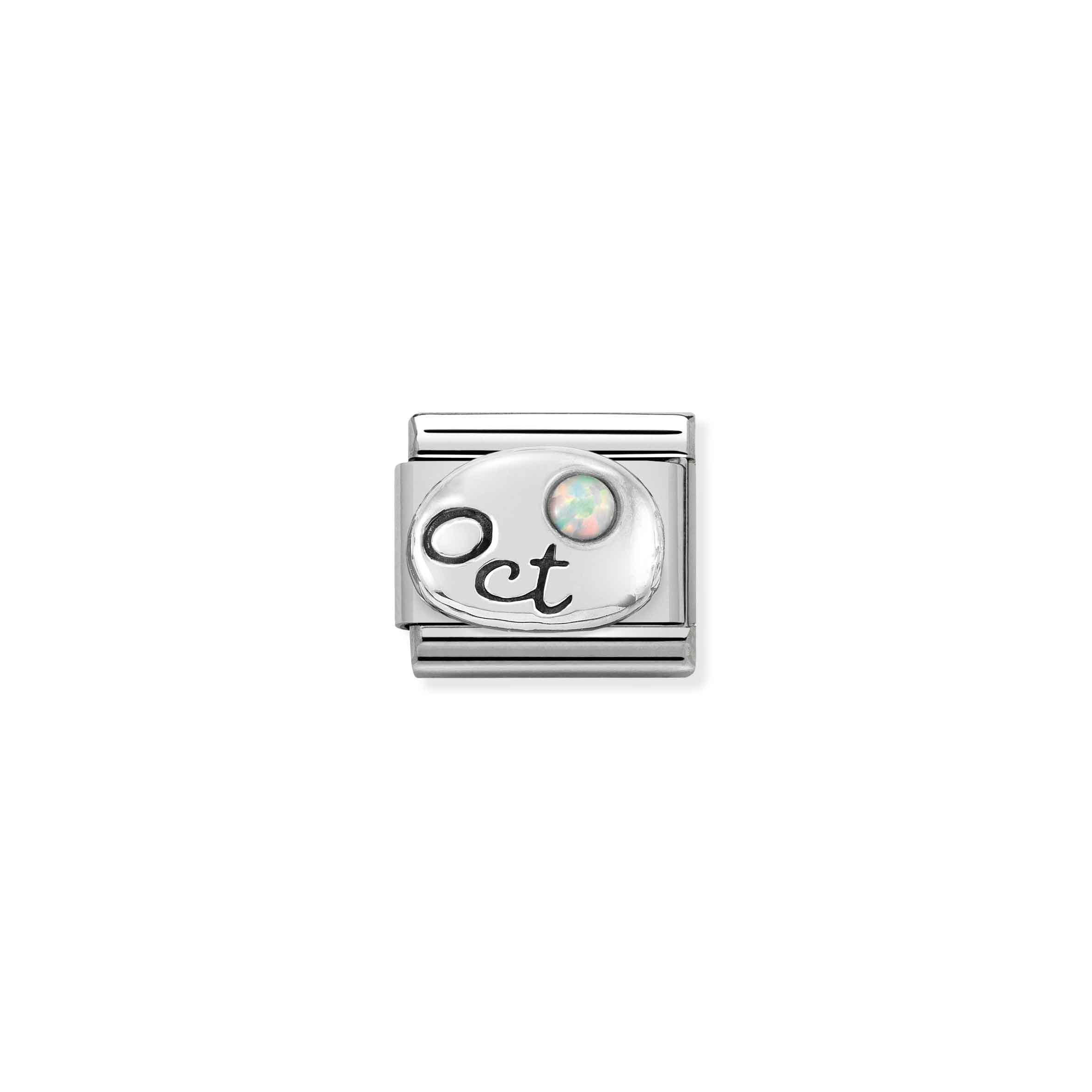 Charm, Composable Link, October in Silver
