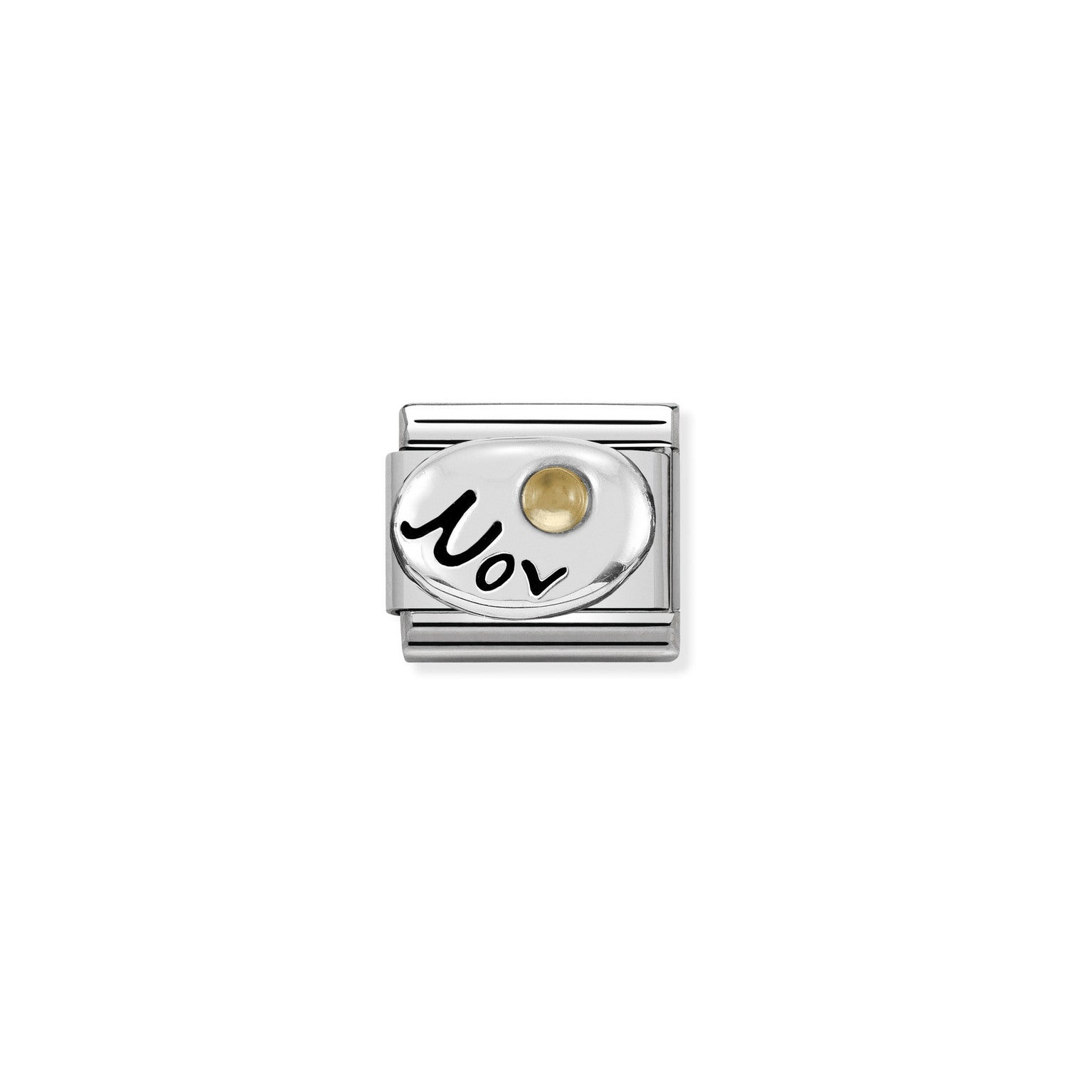 Charm, Composable Link, November in Silver
