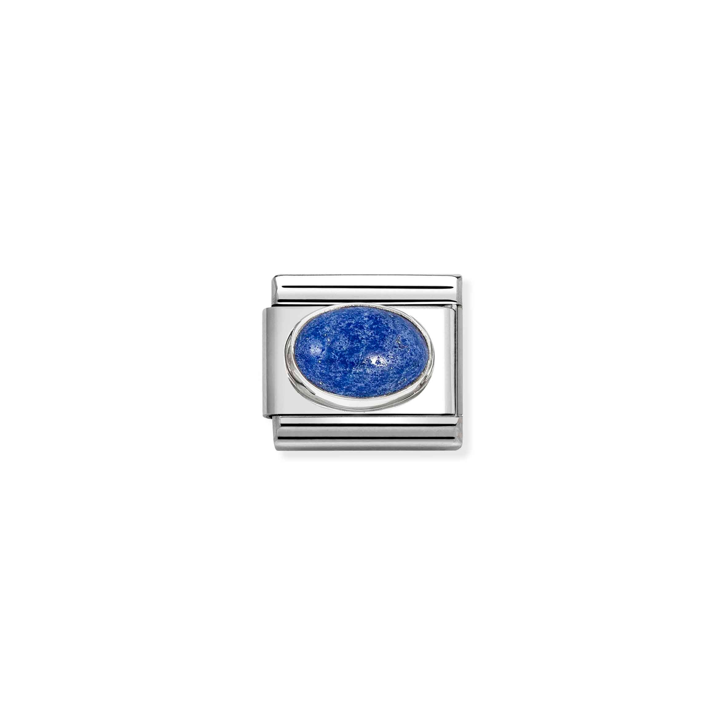 Charm, Composable Link, Lapis Lazuli stone, Blue