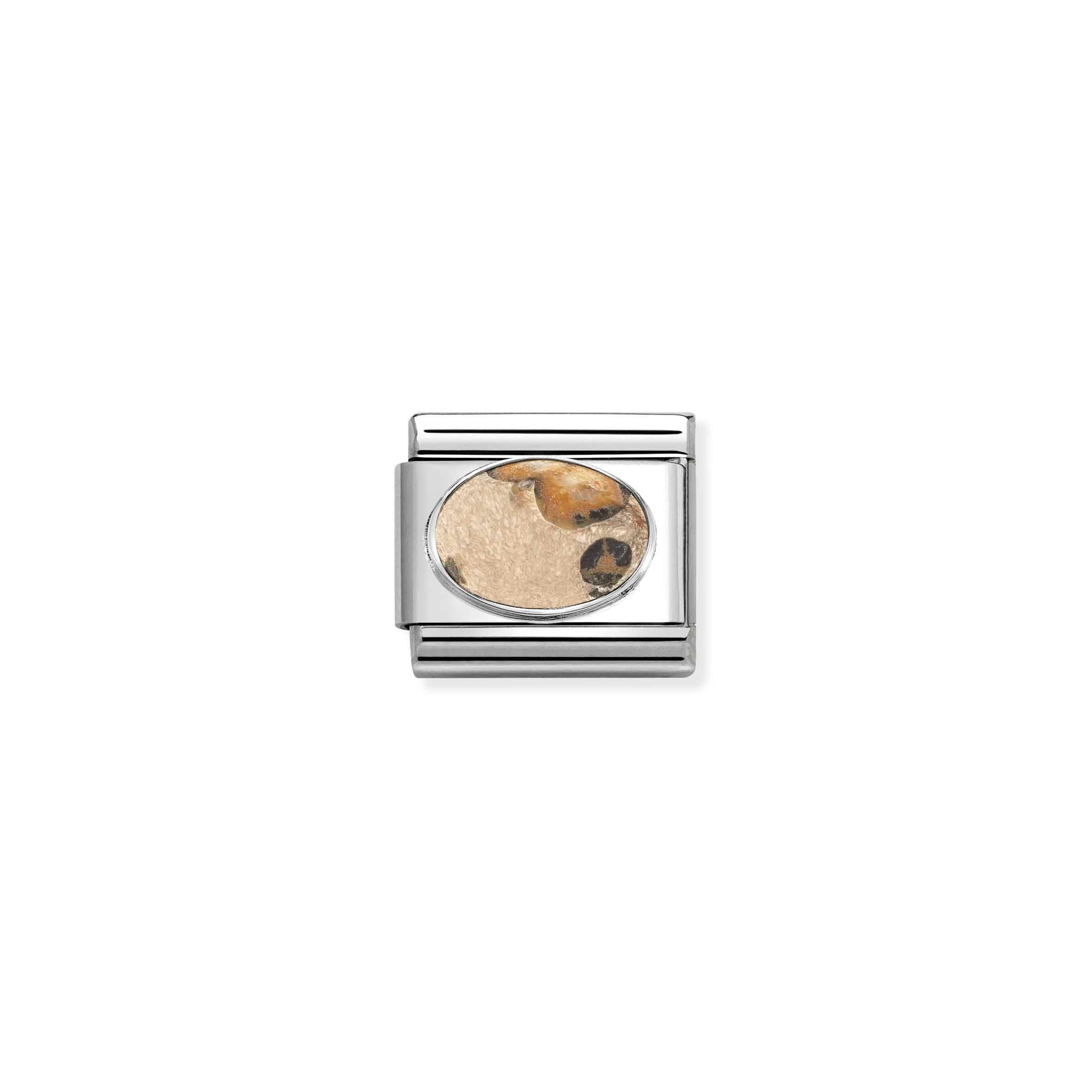 Charm, Composable Link, Leopard Skin Jasper stone