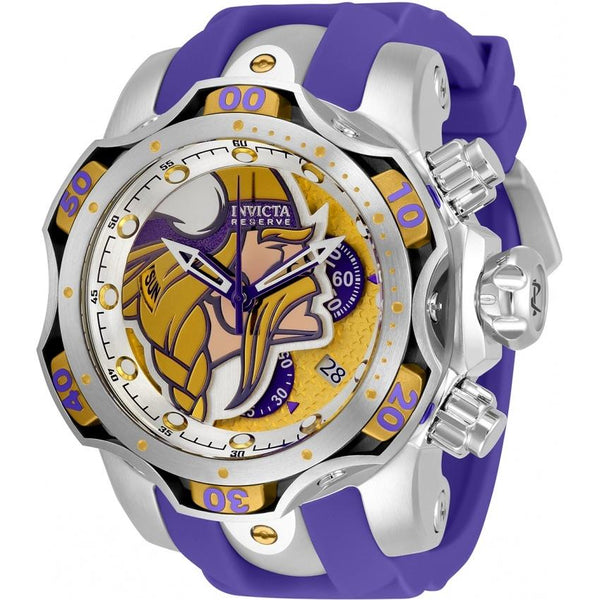 Invicta Men's 33059 NFL Vikings Purple Silicone Watch