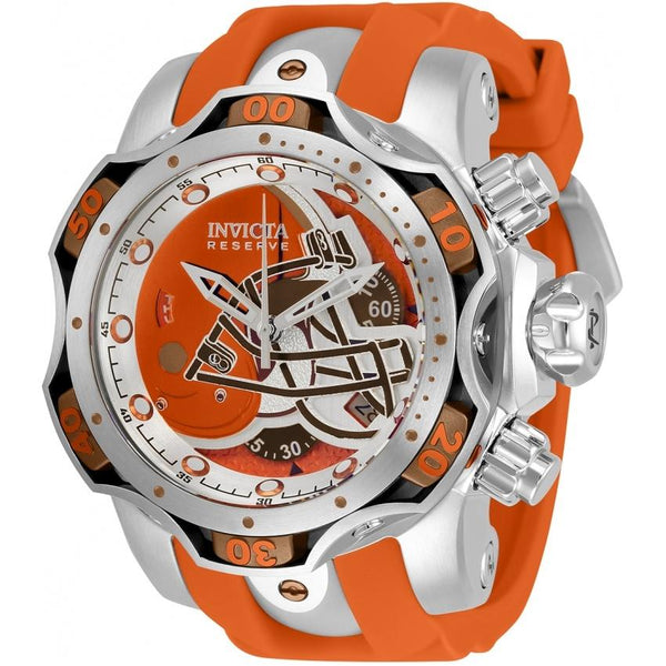 Invicta Men's 33068 NFL Browns Orange Silicone Watch