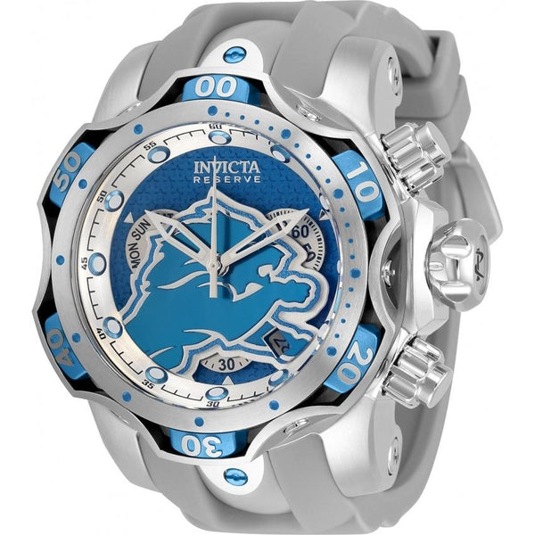 Invicta Men's 33071 NFL Lions Grey Silicone Watch