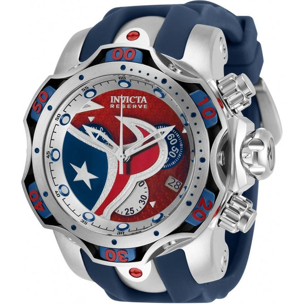 Invicta Men's 33074 NFL Texans Blue Silicone Watch