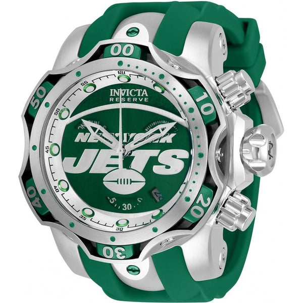 Invicta Men's 33081 NFL Jets Green Silicone Watch