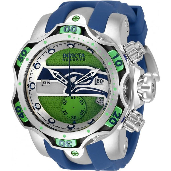 Invicta Men's 33087 NFL Seahawks Blue Silicone Watch