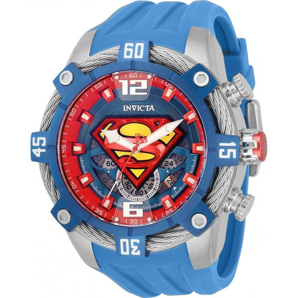 Invicta Men's 33164 DC Comics Superman Blue Polyurethane Watch