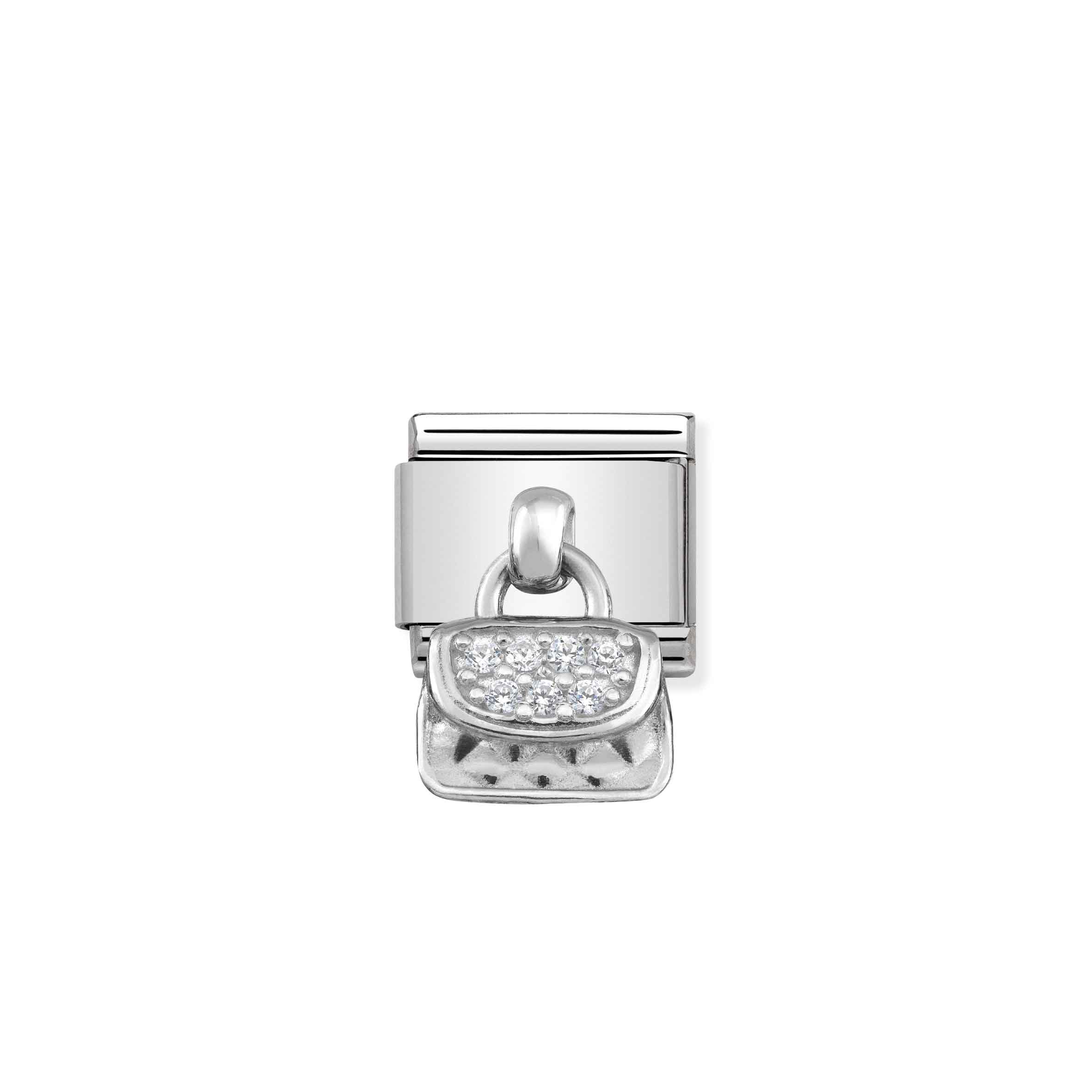 Charm, Composable Link, Silver pendant Bag