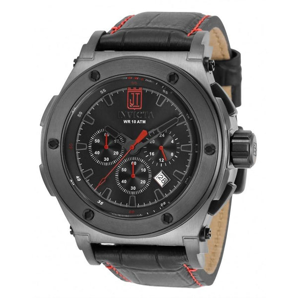 Invicta Men's 33215 Jason Taylor Black Leather Watch