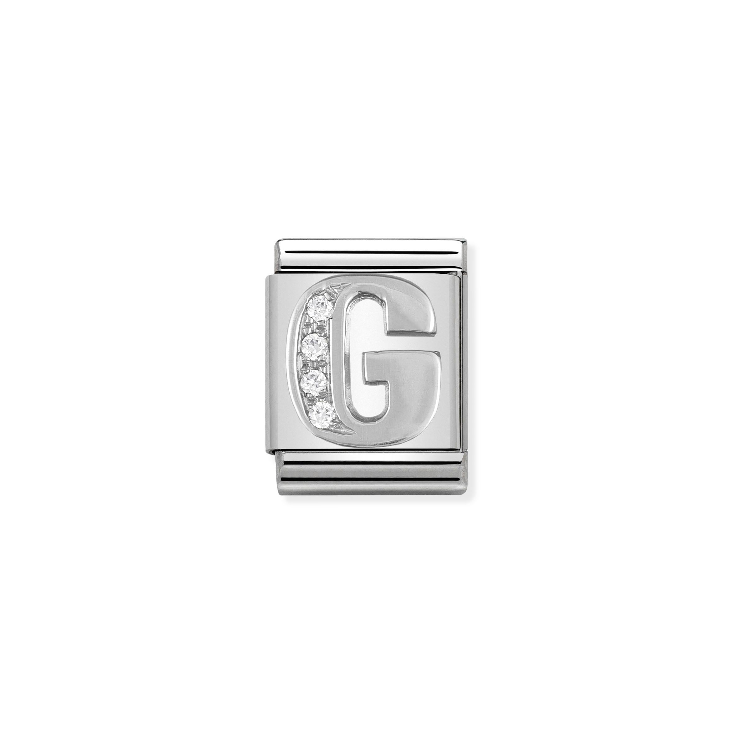 Composable Big Link Silver Letter G