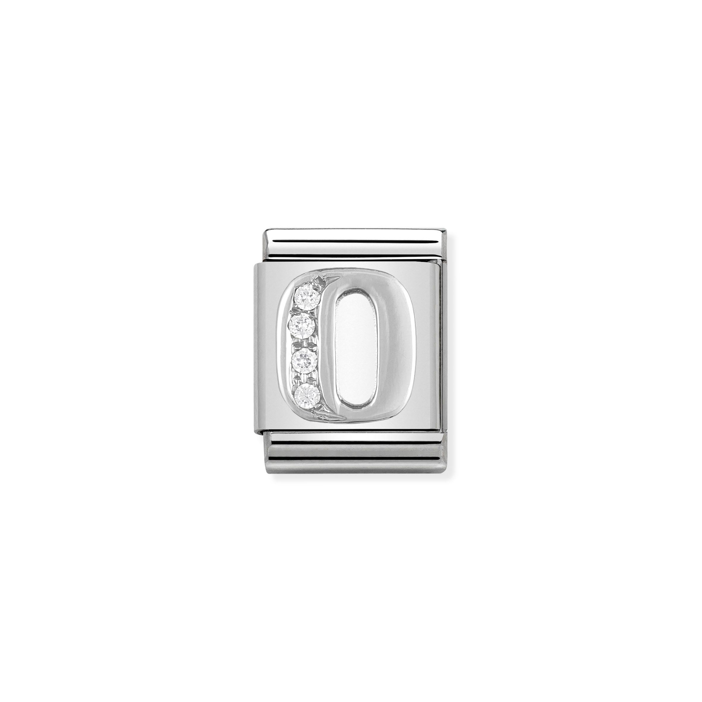 Composable Big Link Silver Letter O