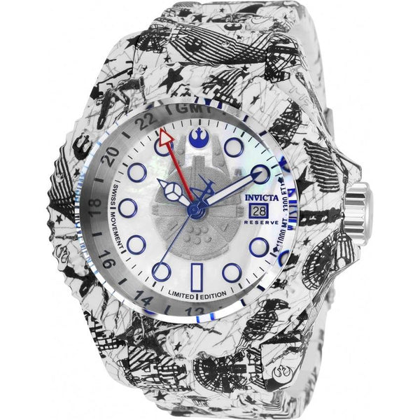 Invicta Men's 33309 Star Wars Rebel Alliance Black and White Stainless Steel Watch