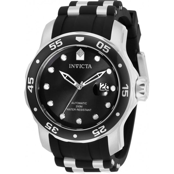 Invicta Men's 33341 Pro Diver Black and Stainless Steel Polyurethane Watch