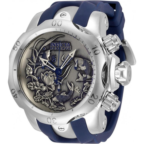 Invicta Men's 33353 Reserve Venom Blue and Silver Stainless Steel Watch
