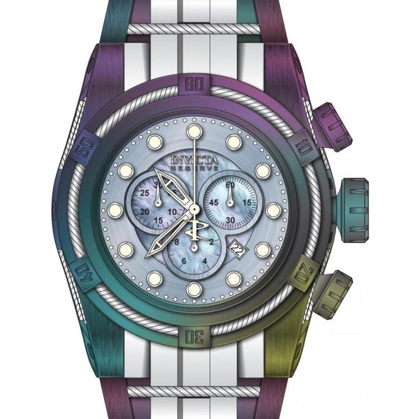 Invicta Men's 33395 Reserve Bolt Zeus Iridescent Stainless Steel Watch