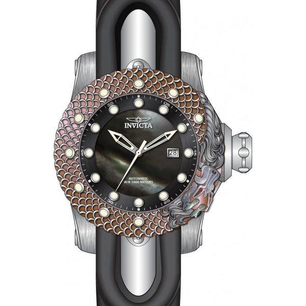 Invicta Men's 33599 Venom Reserve Automatic Black Polyurethane Watch