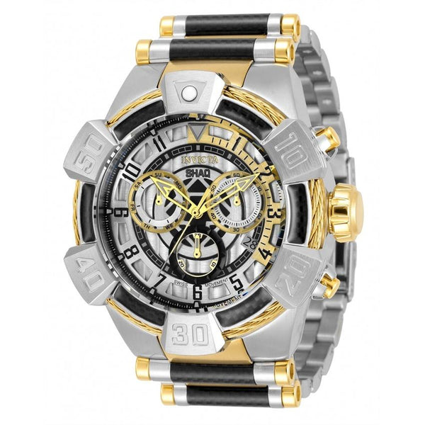 Invicta Men's 33677 Shaq Black and Silver Stainless Steel Watch