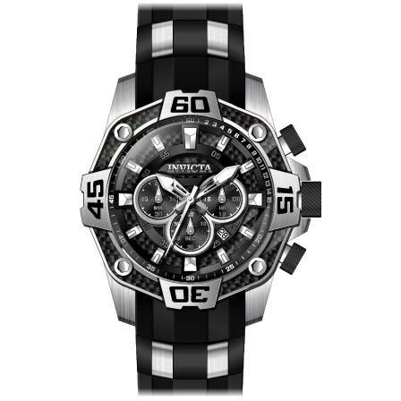 Invicta Men's 33834 Pro Diver Black and Stainless Steel Polyurethane and Stainless Steel Watch