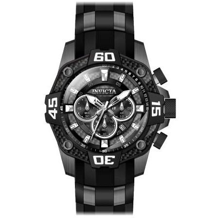 Invicta Men's 33841 Pro Diver Black and Gunmetal Polyurethane and Stainless Steel Watch