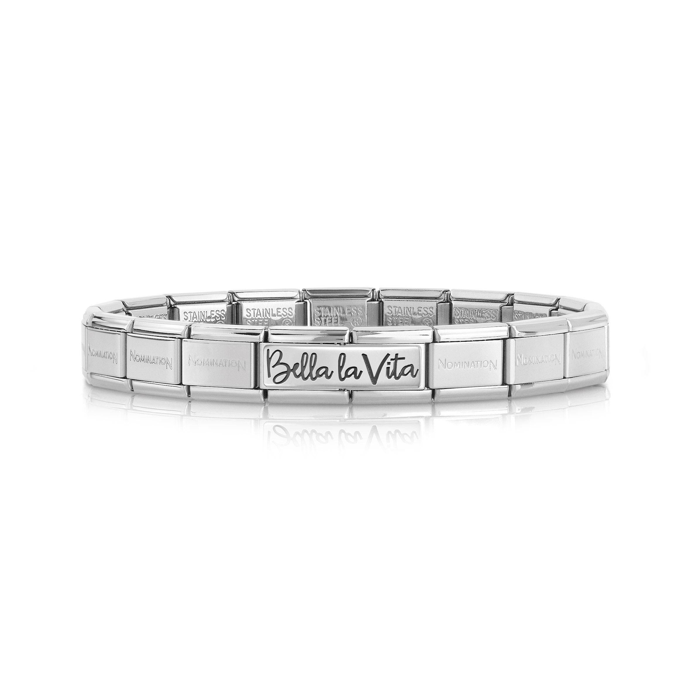 Composable Bracelet with Bella la Vita Double Link in Silver