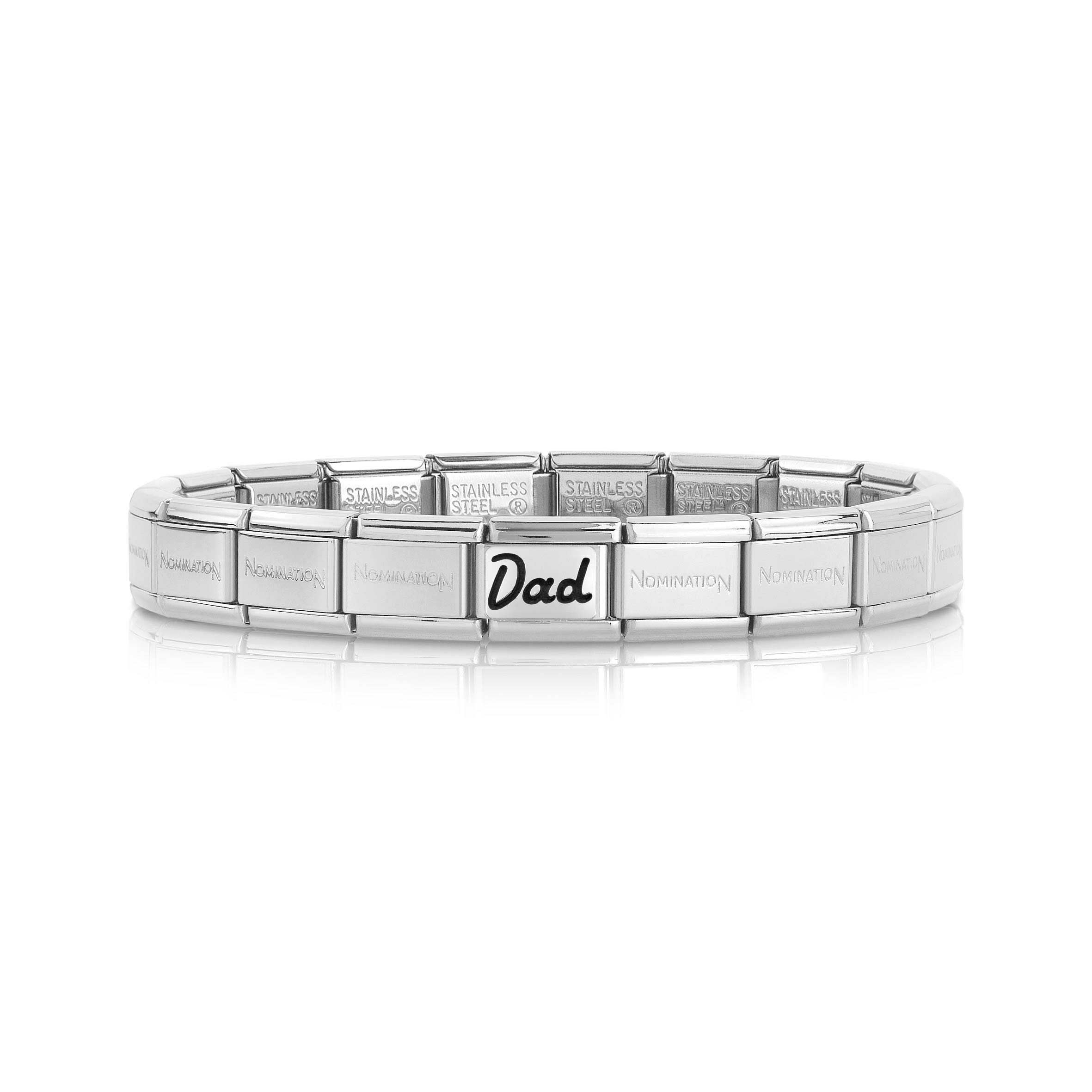 Composable Classic Bracelet with Dad in cursive