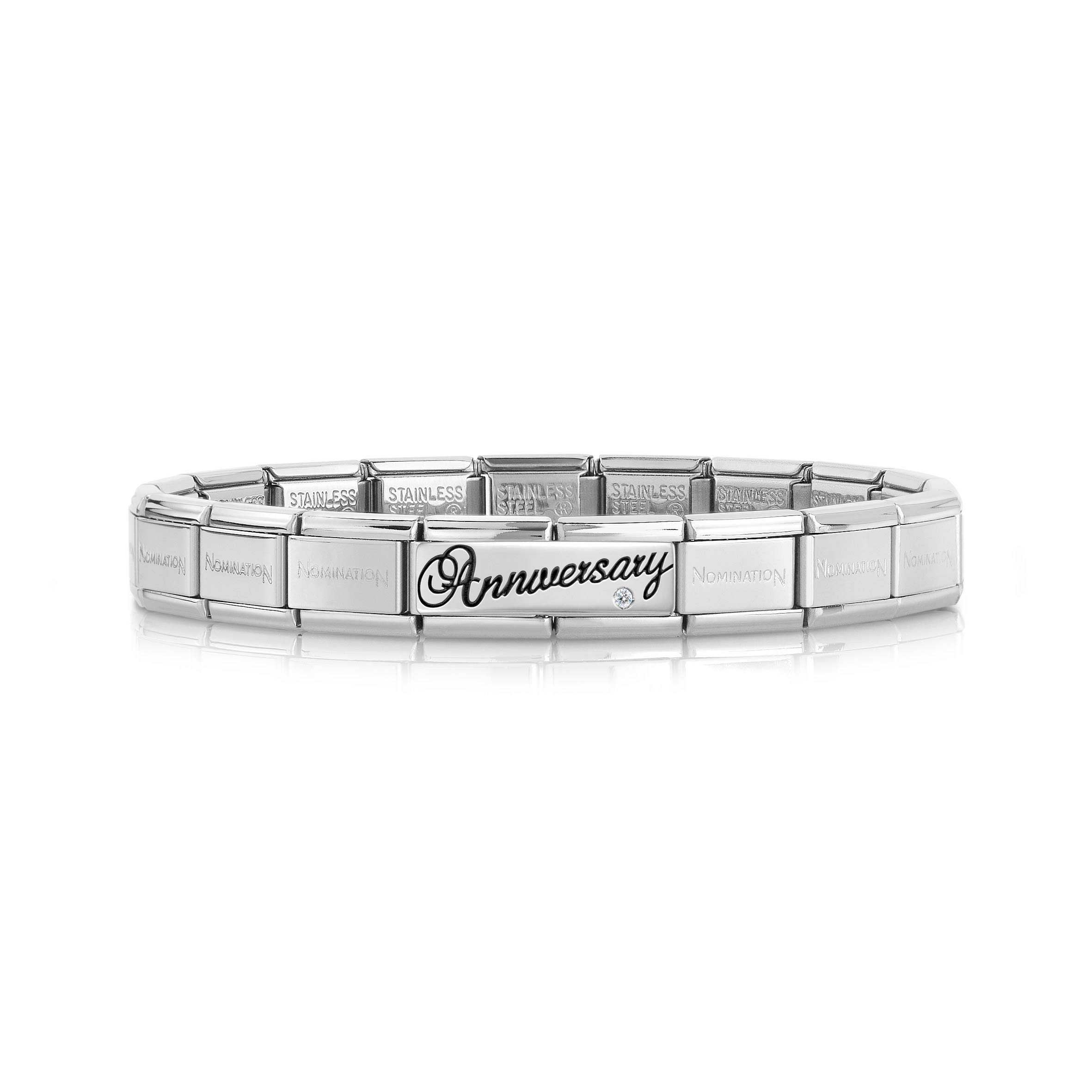 Composable Classic Anniversary Bracelet with Gem