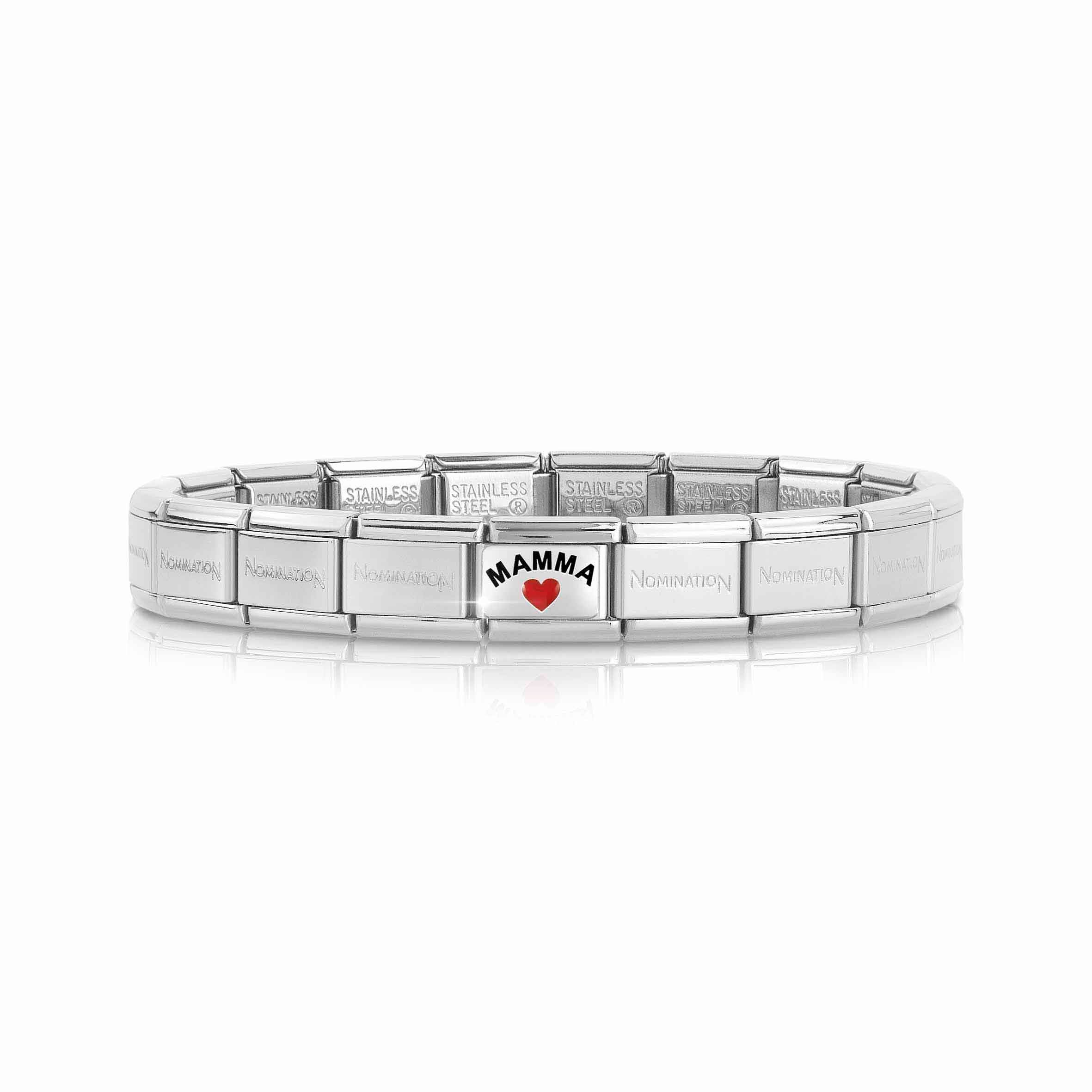 Composable Classic Mamma with Heart Bracelet