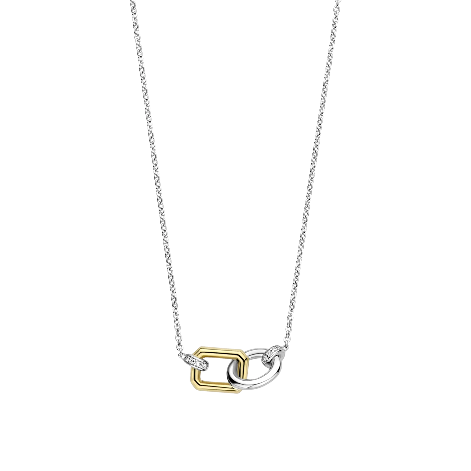 Ti Sento Necklace 2/t Double Link