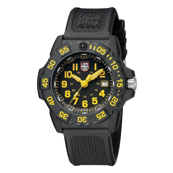 Luminox Men's 3505 Navy Seal Black Rubber Watch