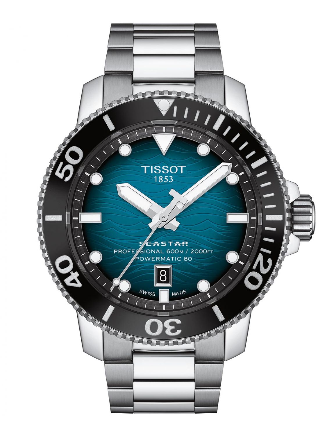 Tissot Seastar 2000 Powermatic 80 (Silver/Turquoise)