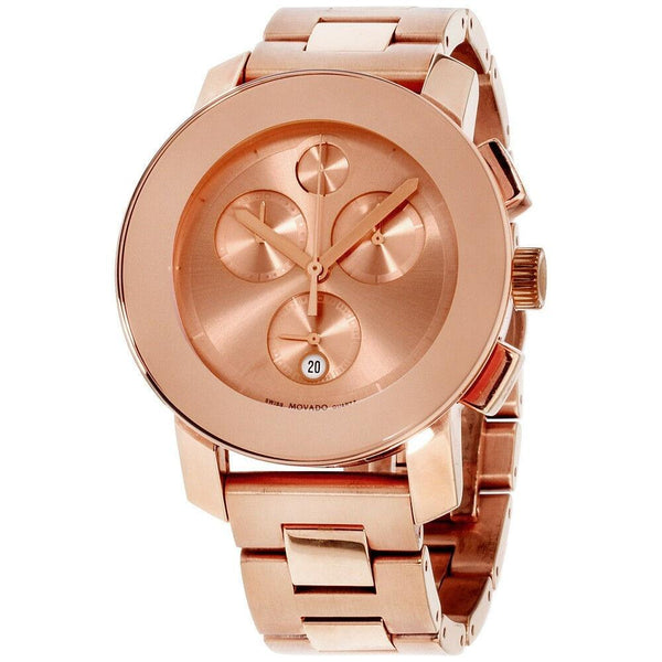 Movado Women's 3600077 Bold chronograph Rose Gold-Tone Stainless Steel Watch