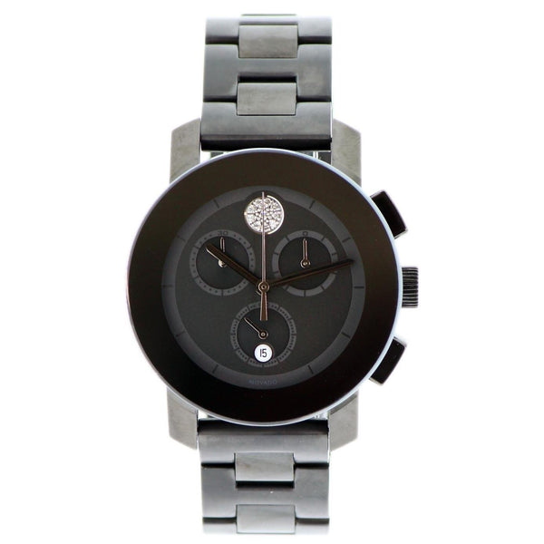 Movado Unisex 3600143 Bold Chronograph, Crystal Grey Stainless Steel Watch