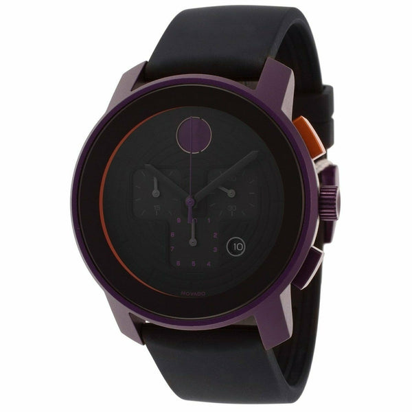 Movado Unisex 3600169 Bold Chronograph Black Silicone Watch