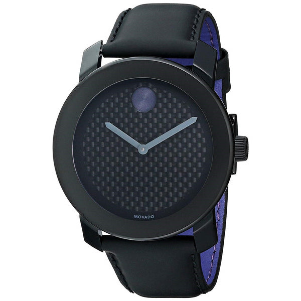 Movado Men's 3600170 Bold Black Leather Watch