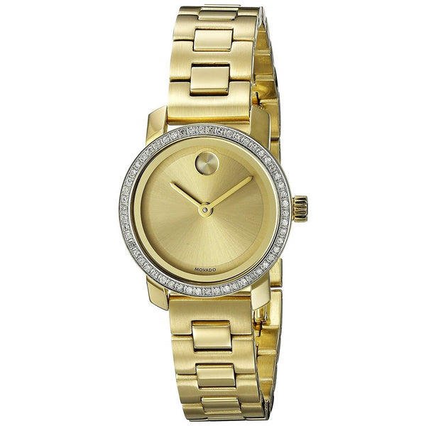 Movado Women's 3600215 Bold Diamond Gold-Tone Stainless Steel Watch