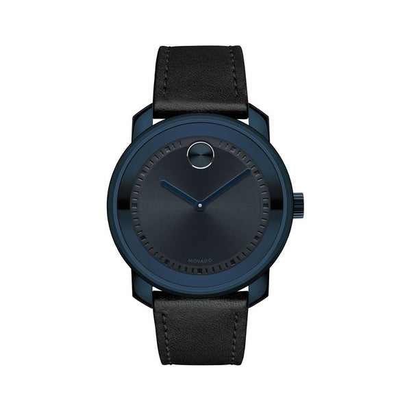 Movado Men's 3600408 Bold Black Leather Watch